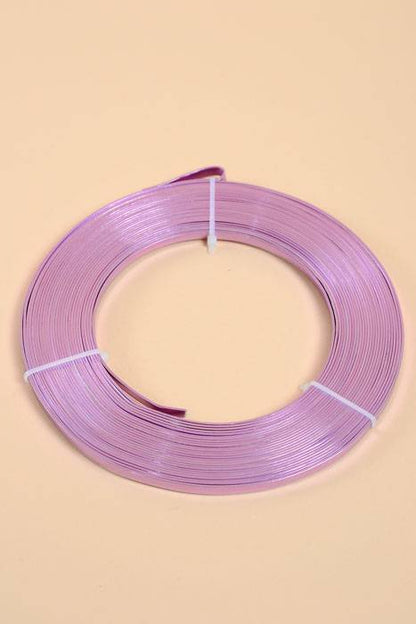 5mm X 10yds Aluminum Flat Wire Lavender
