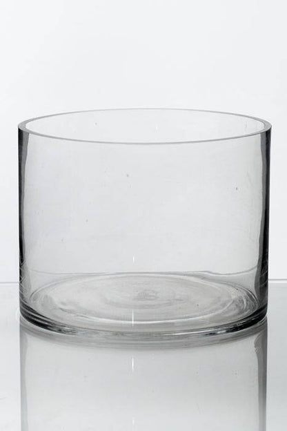 8" X 6" Cylinder Glass Vase Clear