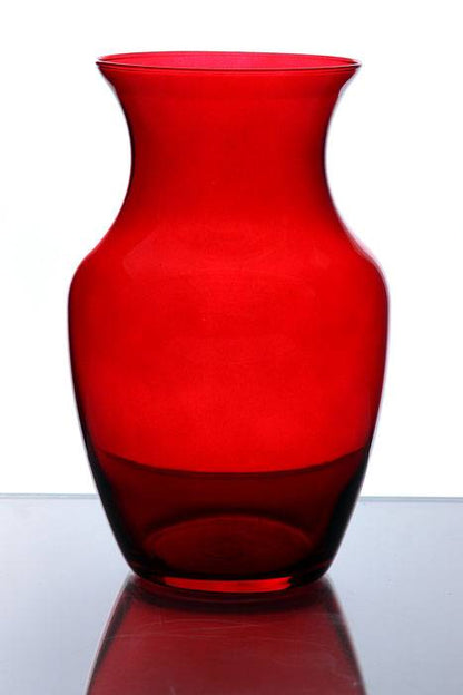 8" Rose Vase  Ruby Red