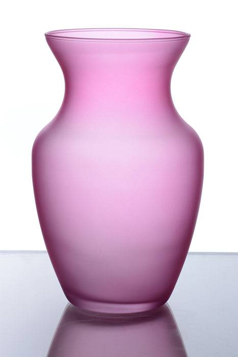 8" Rose Vase  Matte Blush Rose