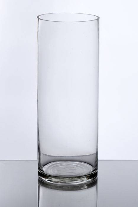6" X 16" Cylinder Glass Vase Clear