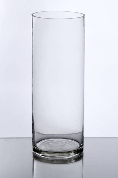 6" X 16" Cylinder Glass Vase Clear