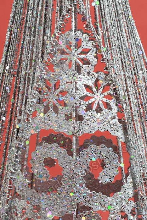 24"/28" Decorative Christmas Trees Silver Set/2