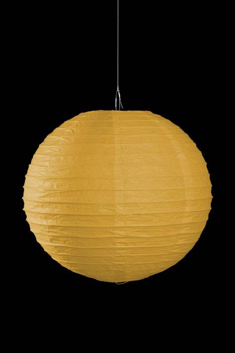12&quot; Round Paper Lantern Gold