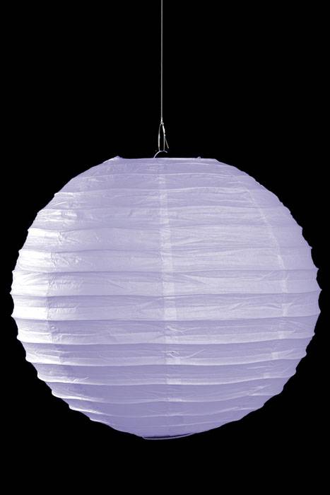 18" Round Paper Lantern Lavender