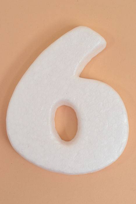 4" Mold-foam Number "6" Pkg/20