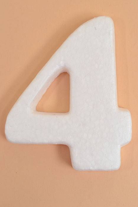 4" Mold-foam Number "4" Pkg/20