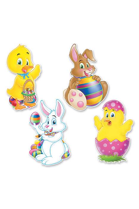 14" Easter Cutout Pkg/4