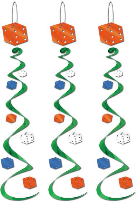30" Dice Whirls Multicolor Set/3