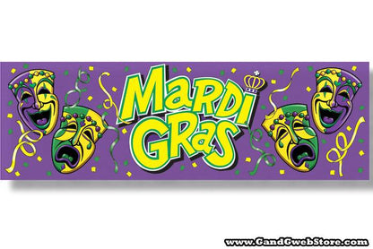 Mardigrass Sign Banner Multi