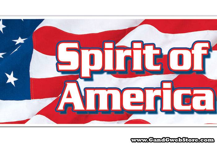 Spirit Of America Banner Tri-color