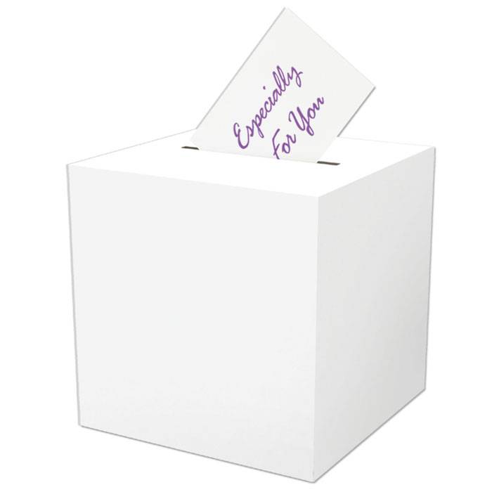 12" X 12" Receiving Box White
