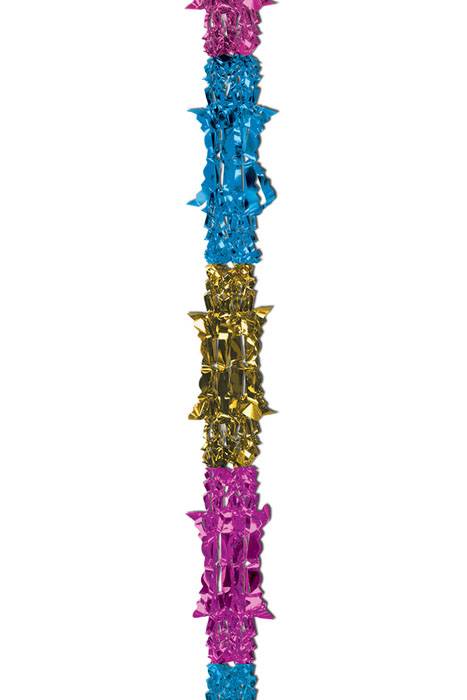 Metallic Garland Cerise/gold/light Blue