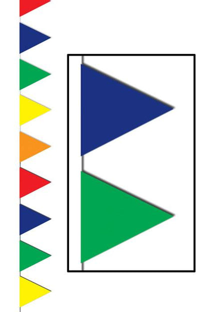 120ft Outdoor Pennant Banner Multicolor