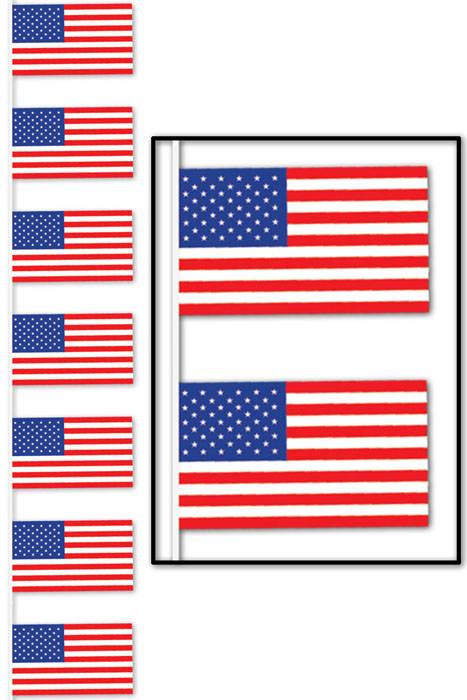 18" X 60ft Amercian Flag Banner
