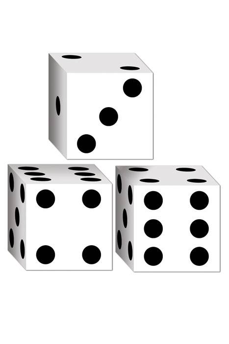 3.25" Dice Favor Boxes Black/white