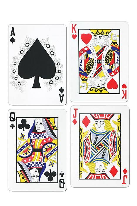 17.5&quot; Playing Card Cutout Assort Pkg/4