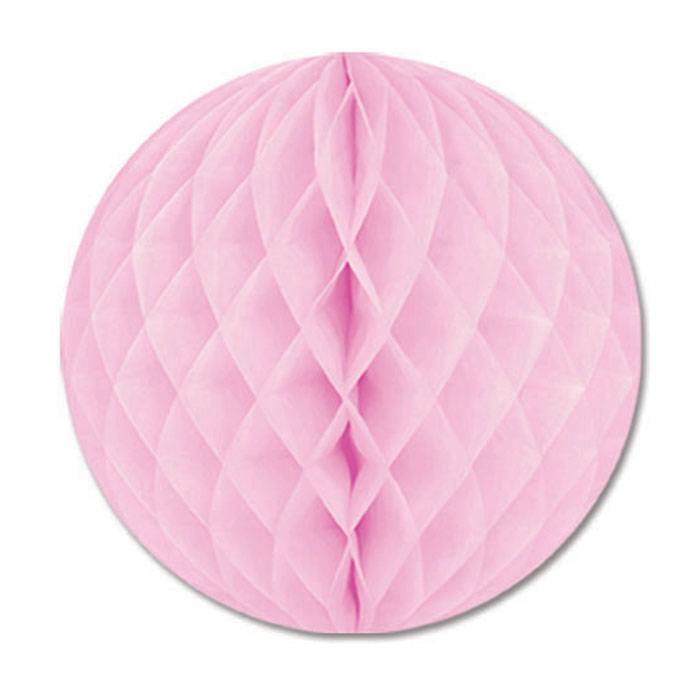 12" Hanging Tissue Ball Pink