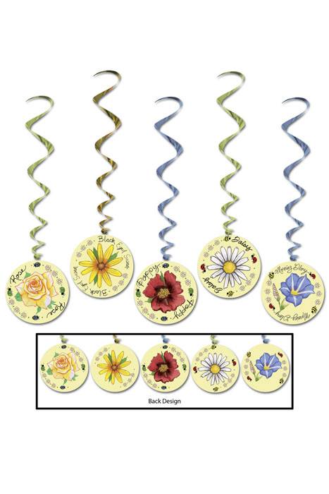 3ft Flower Whirls Pkg/5