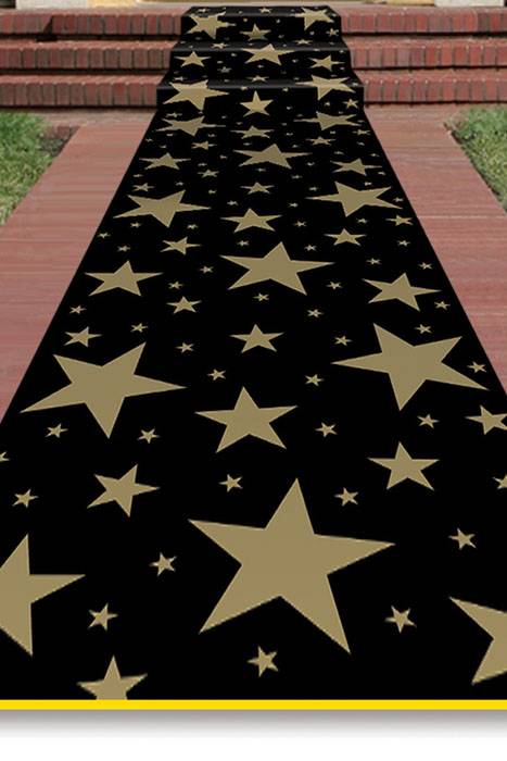 24&quot; X 10ft Star Runner Black/gold