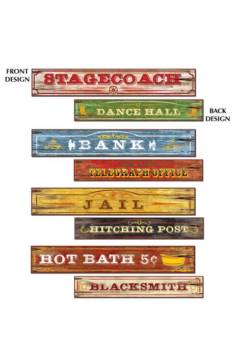 24&quot; Western Sign Cutouts Pkg/4