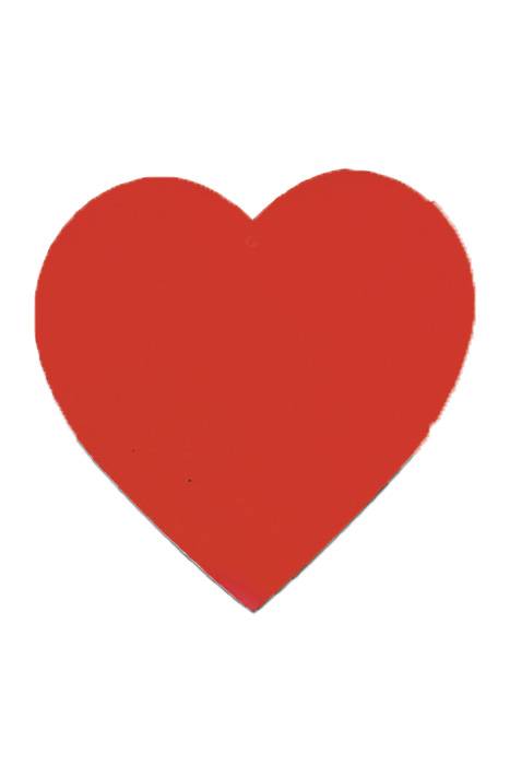 15" Printed Hearts Red Pkg/12