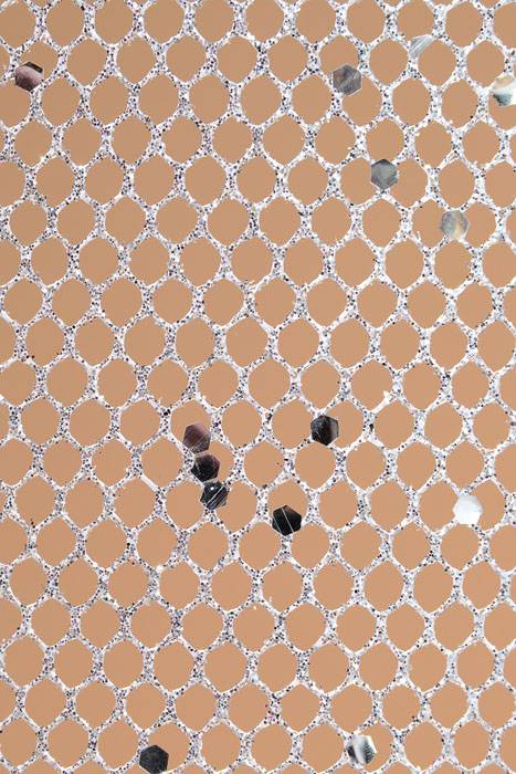 19" X 10yds Metallic Mesh W/glitter Silver