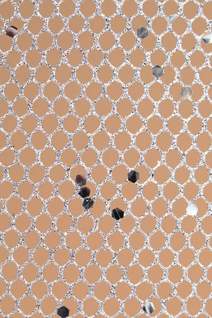 19" X 10yds Metallic Mesh W/glitter Silver