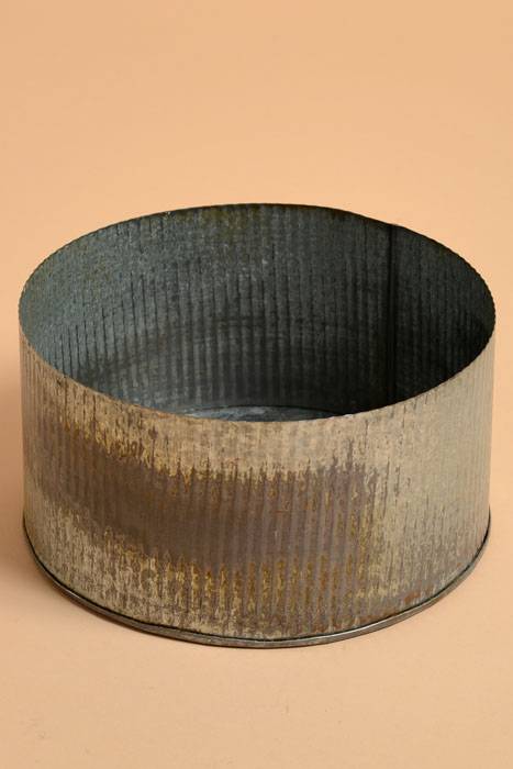 7.5" X 4" Norah Vase Zinc Rusted Gray