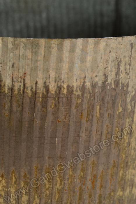 7.5" X 4" Norah Vase Zinc Rusted Gray