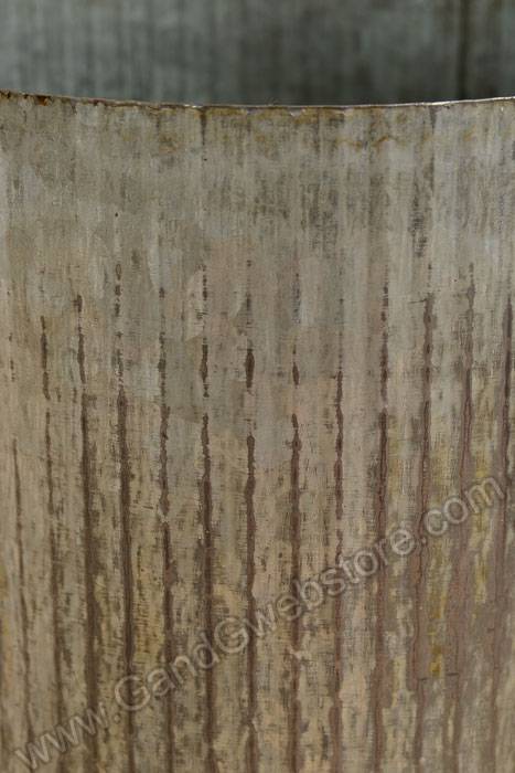 4.5" X 7.5" Norah Vase Zinc Rusted Gray