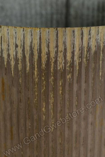 6.75" X 6.75" Norah Vase Zinc Rusted Gray