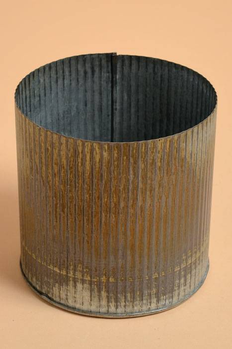 5" X 5" Norah Vase Zinc Rusted Gray