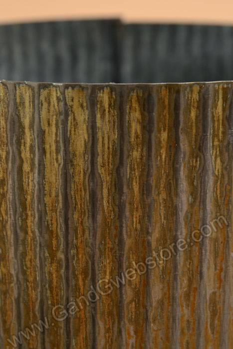 5" X 5" Norah Vase Zinc Rusted Gray