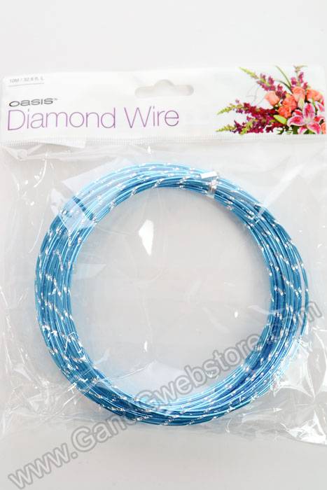 32.8ft Oasis Diamond Wire Turquoise