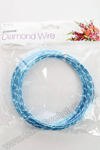 32.8ft Oasis Diamond Wire Turquoise
