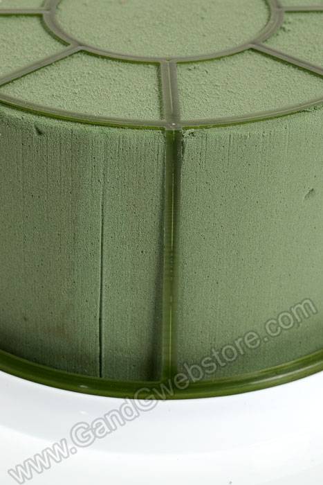 10.5" Floral Foam Cake Kit W/plate White