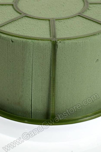 10.5" Floral Foam Cake Kit W/plate White