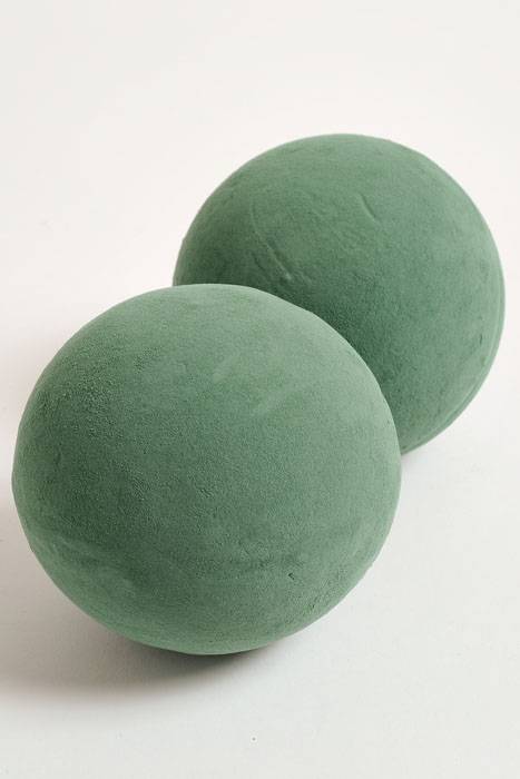 6" Floral Foam Sphere Green Pkg/2