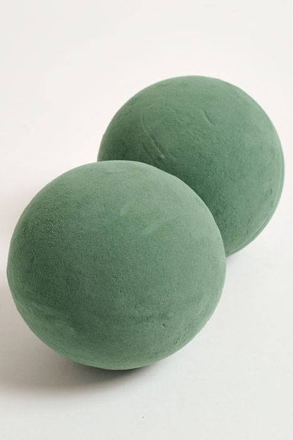 6" Floral Foam Sphere Green Pkg/2