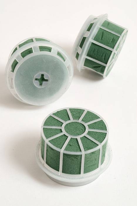 3" Large Pedestal Floral Foam Green Pkg/12