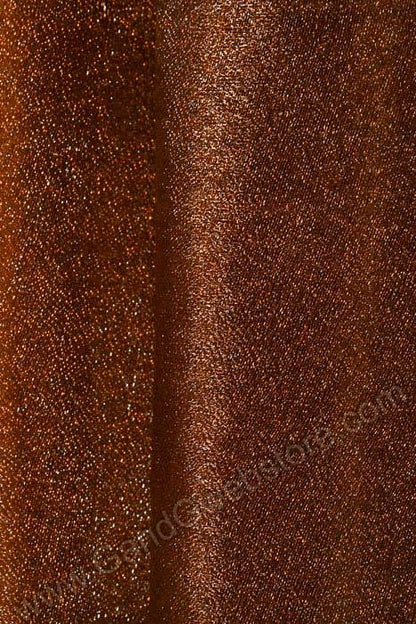 60" X 15yds Shimmer Organza Fabric Brown
