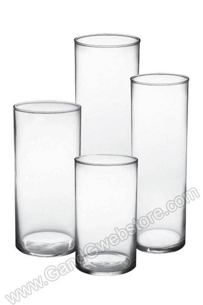 3.5" X 10.5" Cylinder Vase Clear
