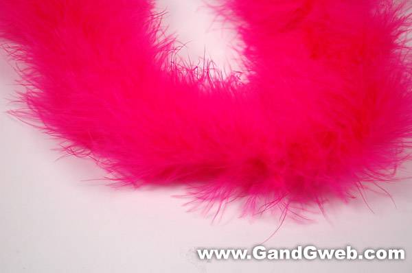 72" Feather Marabou Hot Pink Ea
