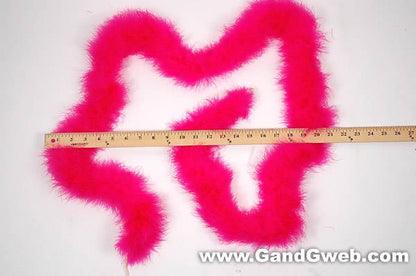 72" Feather Marabou Hot Pink Ea