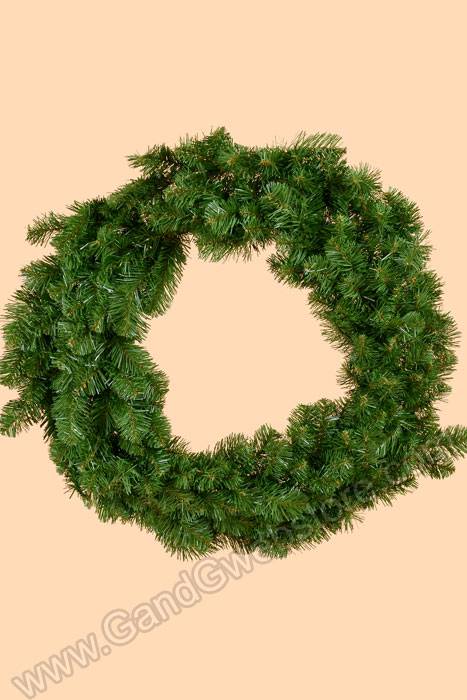 36" Deluxe Oregon Pine Wreath Green