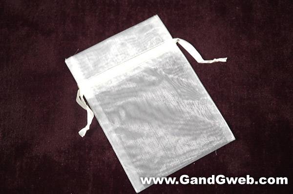 5"x7" Organza Pouches Bag Ivory Pkg/12