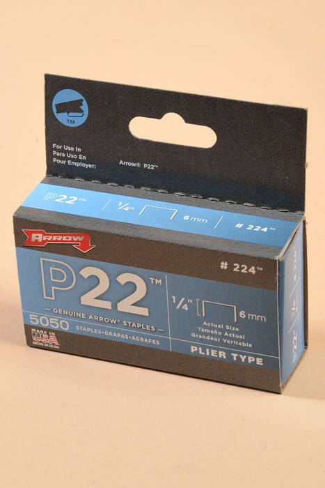 P-22  1/4" Staples  Pkg/5050