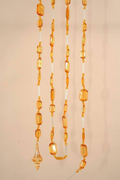 72" Acrylic Retan. Bead Garland Gold Ea