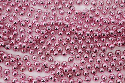 Round Party Beads Pink Pkg/12